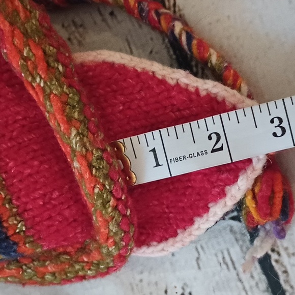 Invisible World Purple Red Children's Wool Cotton Knit Chullo Beanie Hat - Picture 8 of 9